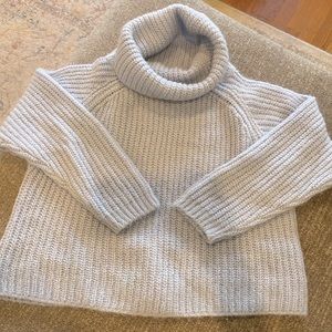 Light blue knit sweater